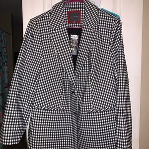 The Limited gingham blazer